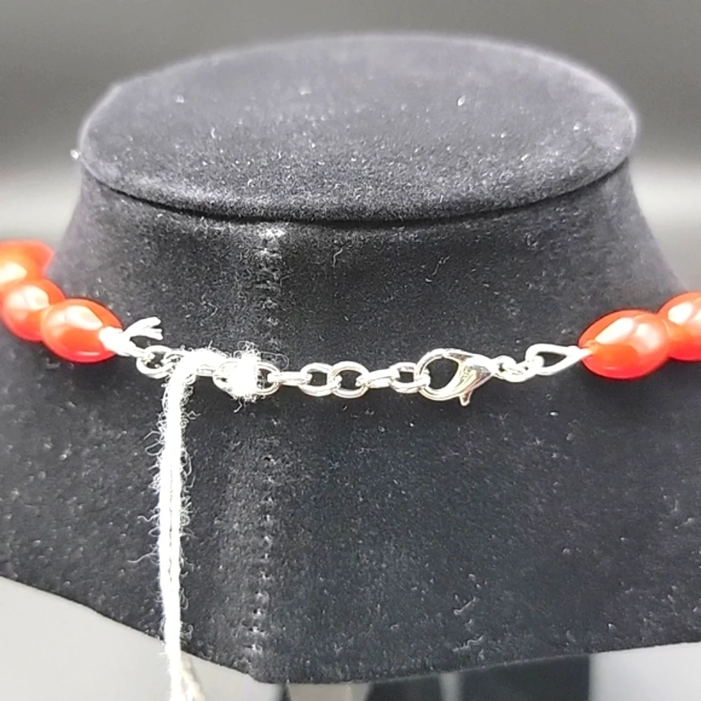 242.00 Cts Red Onyx Oblong Beaded Natural Gemstone 20